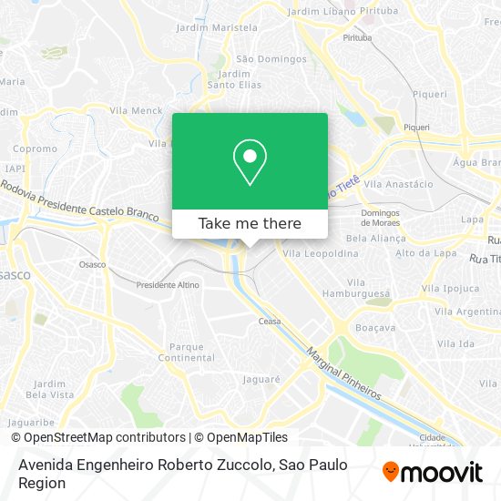 Avenida Engenheiro Roberto Zuccolo map