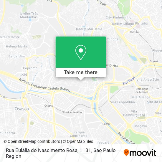 Mapa Rua Eulália do Nascimento Rosa, 1131