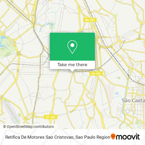 Mapa Retifica De Motores Sao Cristovao