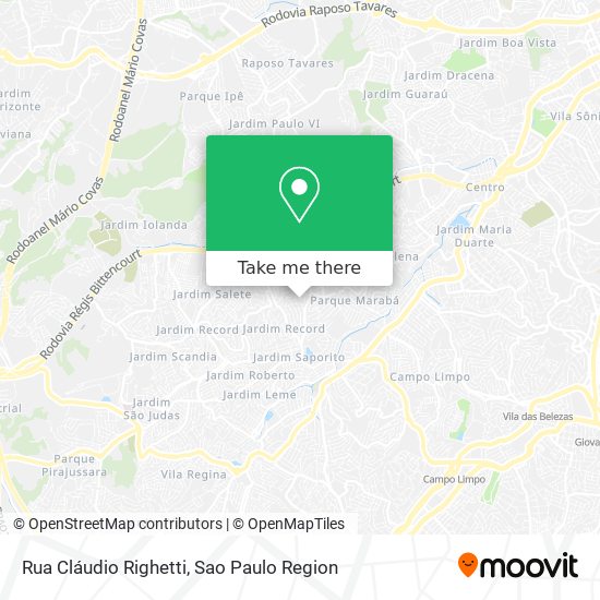 Rua Cláudio Righetti map