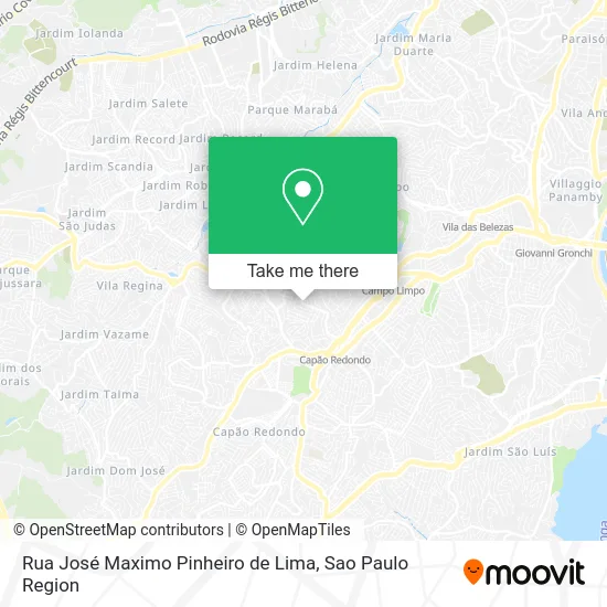 Rua José Maximo Pinheiro de Lima map