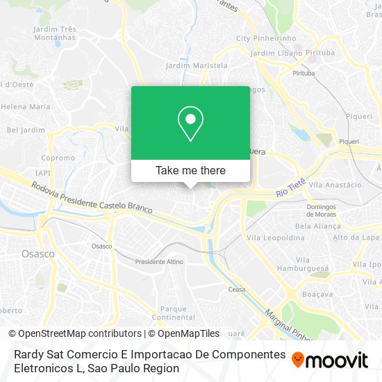 Rardy Sat Comercio E Importacao De Componentes Eletronicos L map