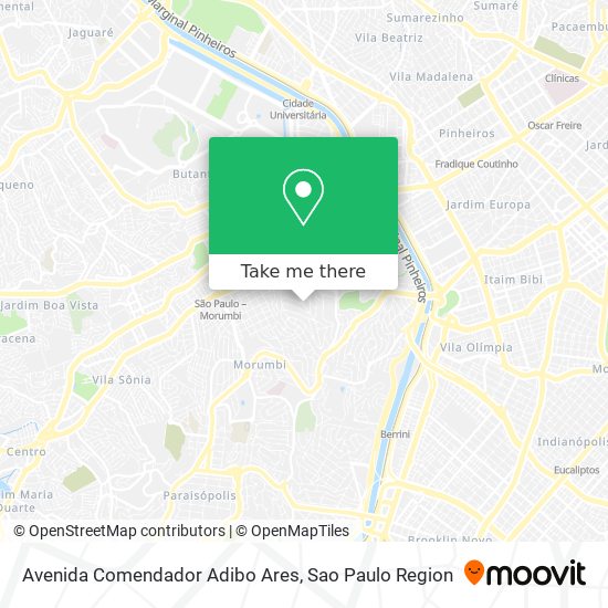 Mapa Avenida Comendador Adibo Ares