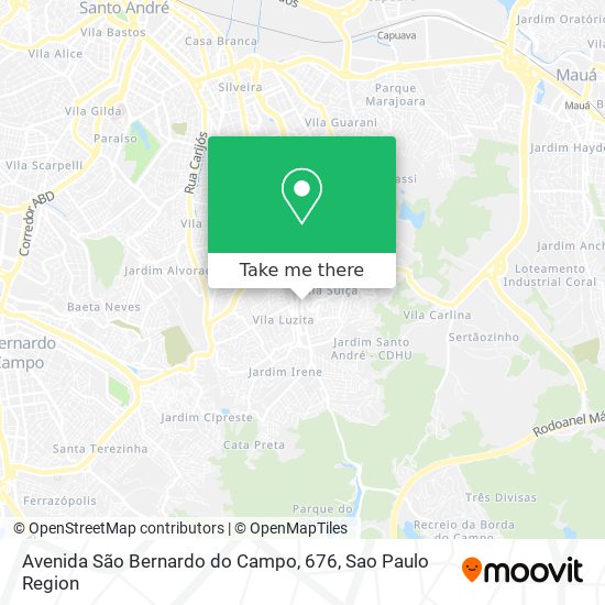 Avenida São Bernardo do Campo, 676 map