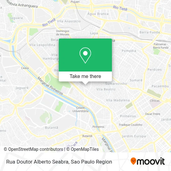 Rua Doutor Alberto Seabra map