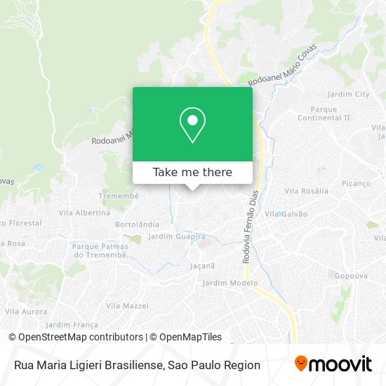 Rua Maria Ligieri Brasiliense map