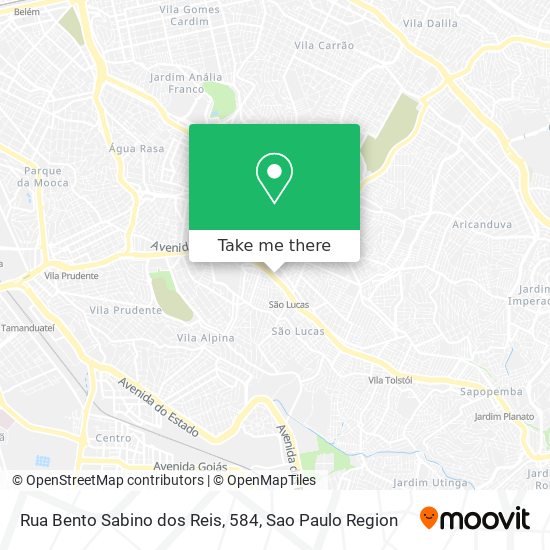 Rua Bento Sabino dos Reis, 584 map