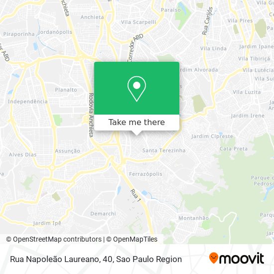 Mapa Rua Napoleão Laureano, 40