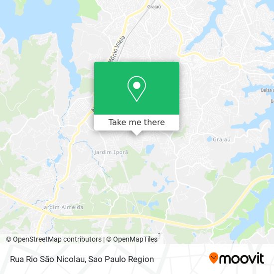 Mapa Rua Rio São Nicolau