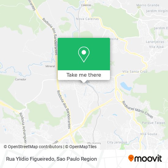 Mapa Rua Ylídio Figueiredo