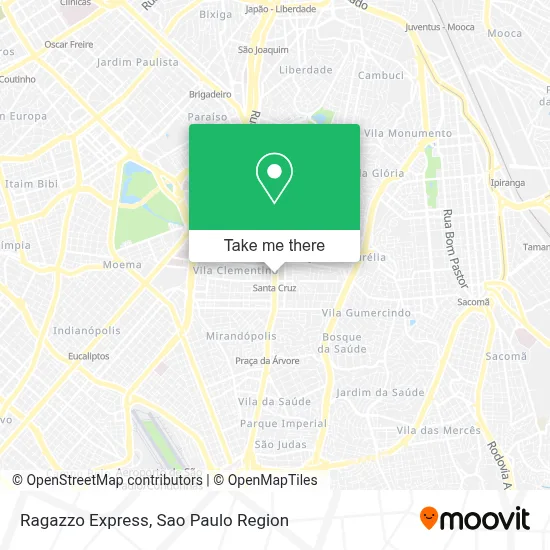 Ragazzo Express map