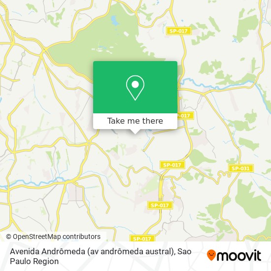 Mapa Avenida Andrômeda (av andrômeda austral)
