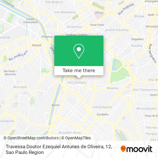 Travessa Doutor Ezequiel Antunes de Oliveira, 12 map