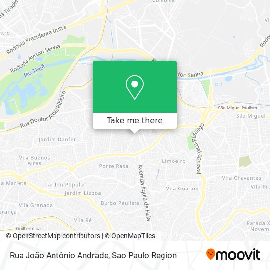 Mapa Rua João Antônio Andrade