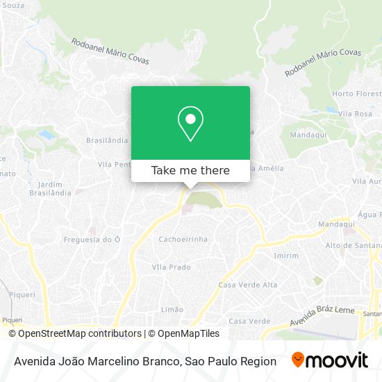 Mapa Avenida João Marcelino Branco