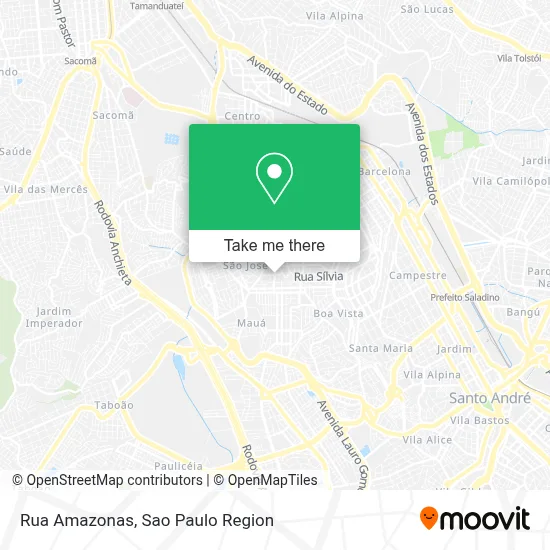 Rua Amazonas map