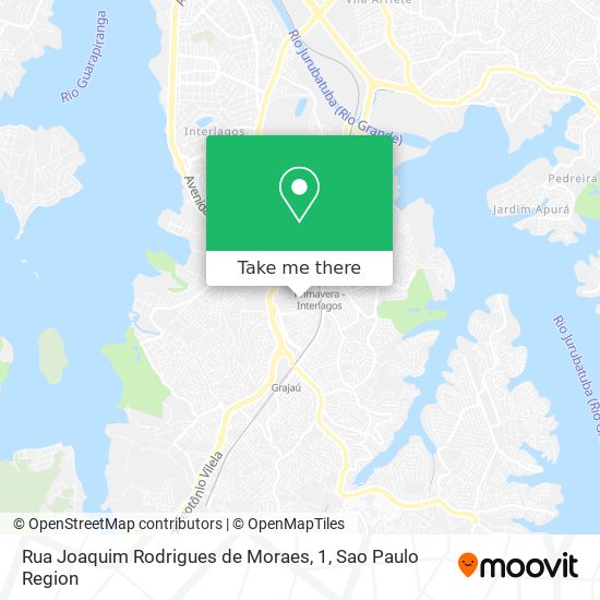 Mapa Rua Joaquim Rodrigues de Moraes, 1