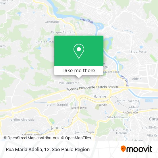 Rua Maria Adélia, 12 map