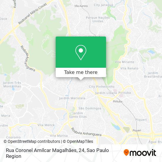 Mapa Rua Coronel Amílcar Magalhães, 24