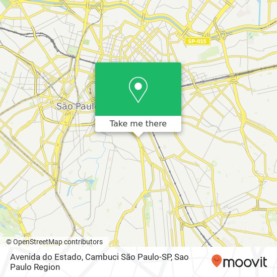 Avenida do Estado, Cambuci São Paulo-SP map