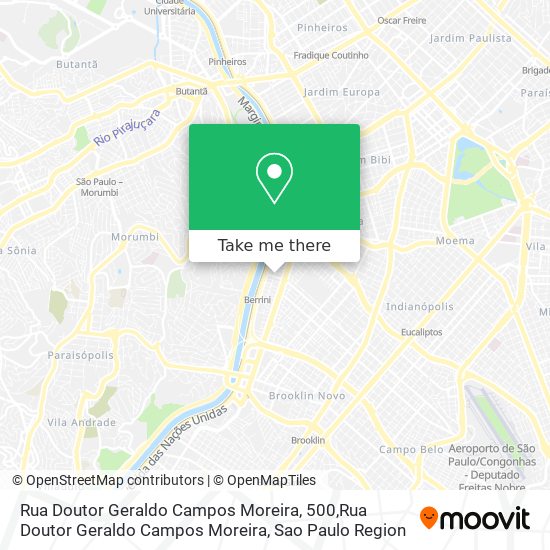 Mapa Rua Doutor Geraldo Campos Moreira, 500,Rua Doutor Geraldo Campos Moreira