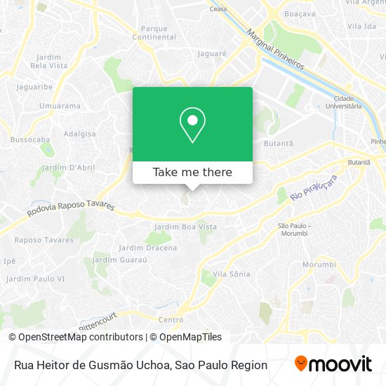 Mapa Rua Heitor de Gusmão Uchoa