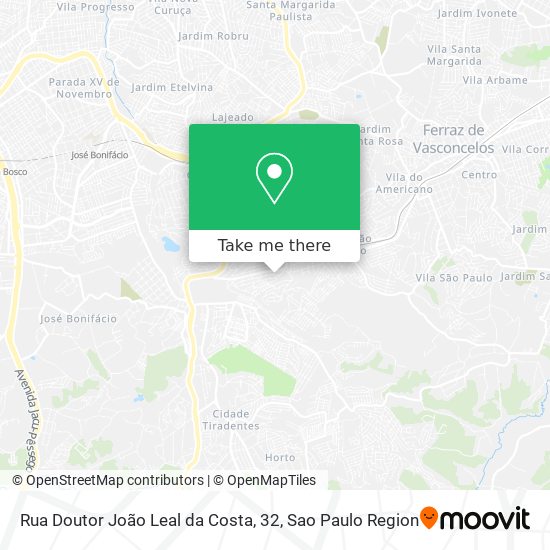 Mapa Rua Doutor João Leal da Costa, 32