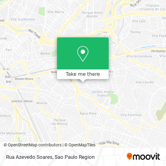 Mapa Rua Azevedo Soares