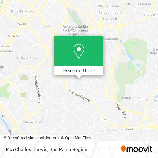 Rua Charles Darwin map