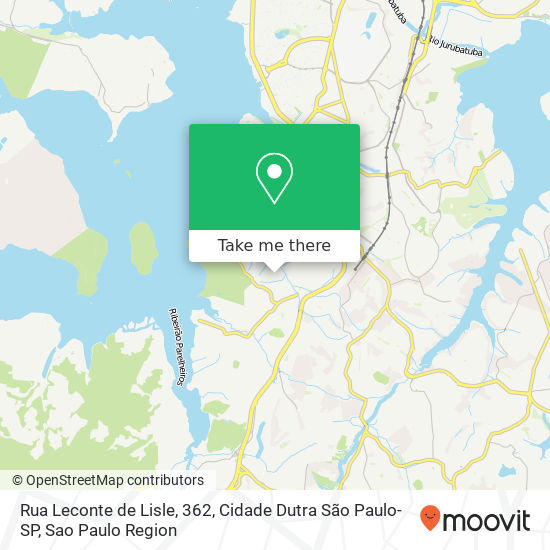 Mapa Rua Leconte de Lisle, 362, Cidade Dutra São Paulo-SP