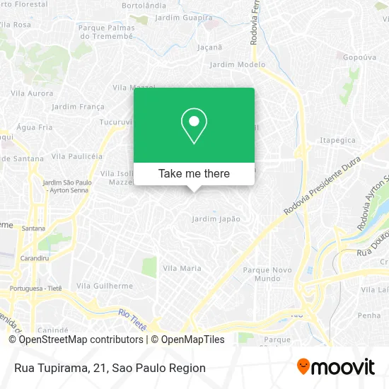 Rua Tupirama, 21 map
