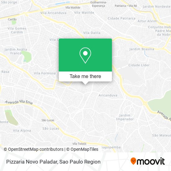 Pizzaria Novo Paladar map