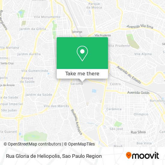 Rua Gloria de Heliopolis map