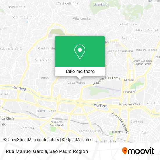 Rua Manuel Garcia map