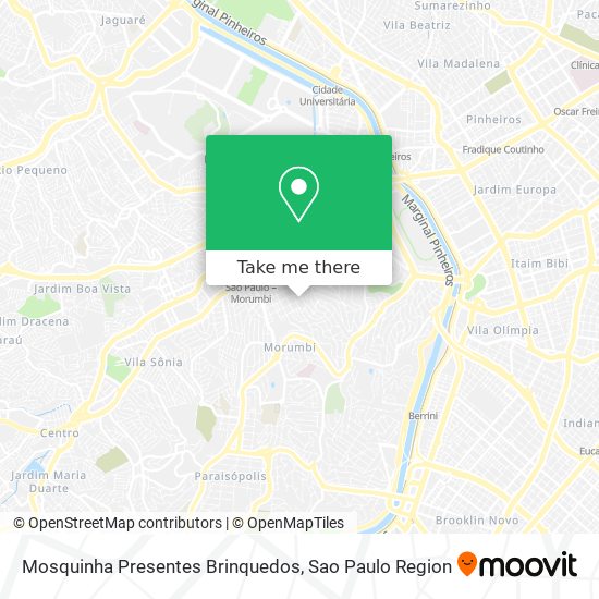 Mosquinha Presentes Brinquedos map