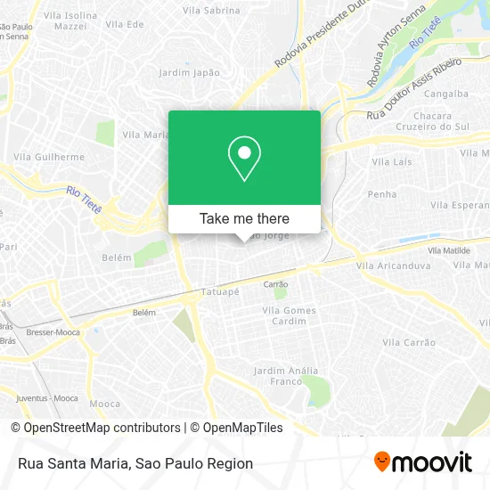 Rua Santa Maria map