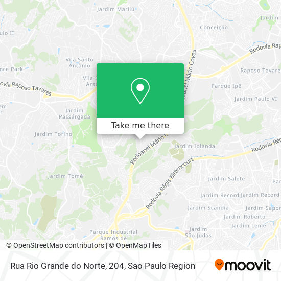 Mapa Rua Rio Grande do Norte, 204