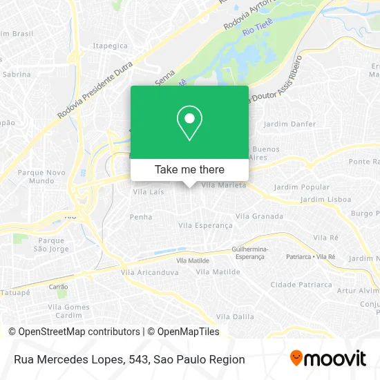 Rua Mercedes Lopes, 543 map