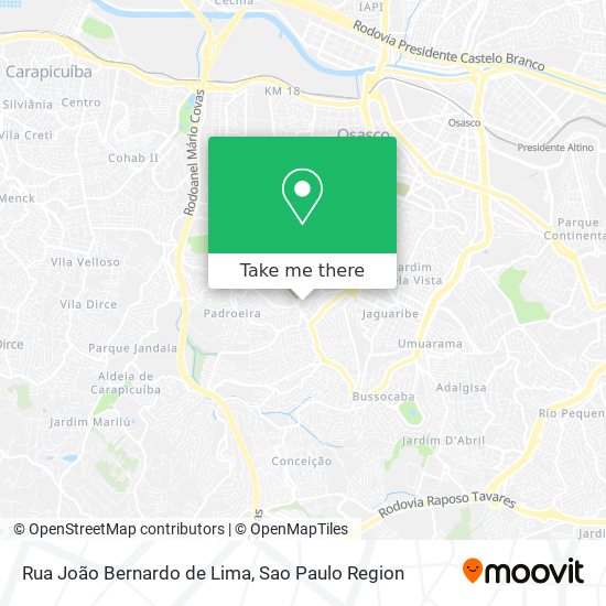 Rua João Bernardo de Lima map