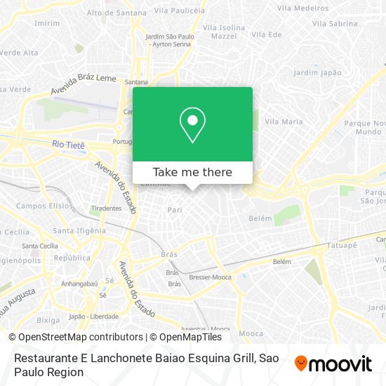 Restaurante E Lanchonete Baiao Esquina Grill map