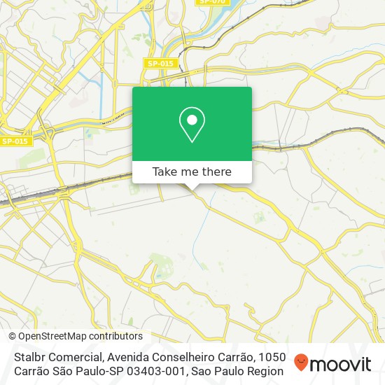 Stalbr Comercial, Avenida Conselheiro Carrão, 1050 Carrão São Paulo-SP 03403-001 map