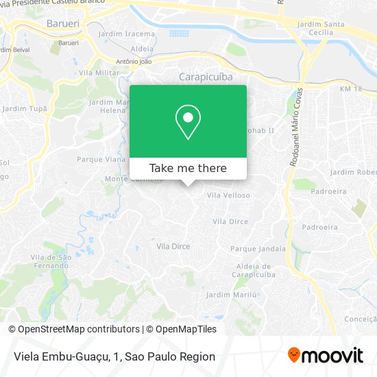 Viela Embu-Guaçu, 1 map