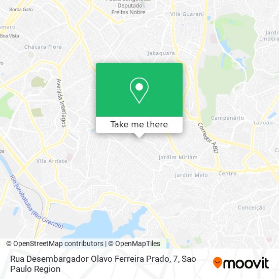 Rua Desembargador Olavo Ferreira Prado, 7 map