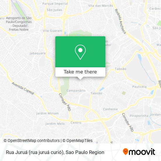 Rua Juruá (rua juruá curió) map