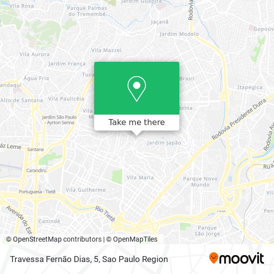 Mapa Travessa Fernão Dias, 5
