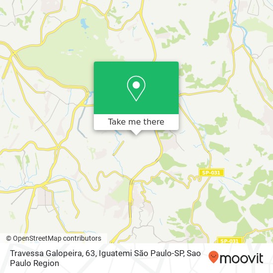 Mapa Travessa Galopeira, 63, Iguatemi São Paulo-SP