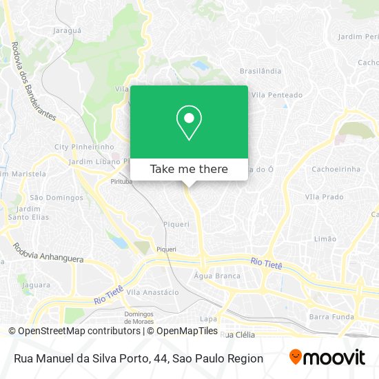Mapa Rua Manuel da Silva Porto, 44