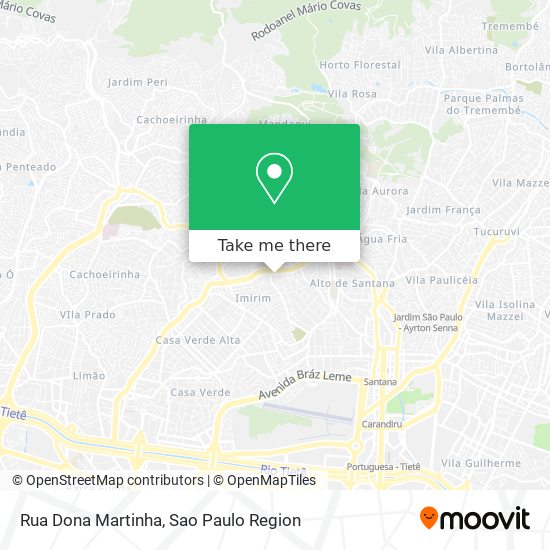 Rua Dona Martinha map