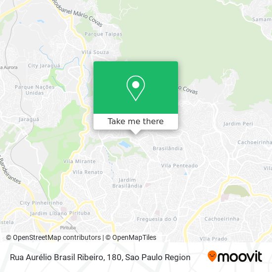Mapa Rua Aurélio Brasil Ribeiro, 180