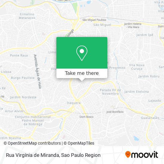 Rua Virgínia de Miranda map